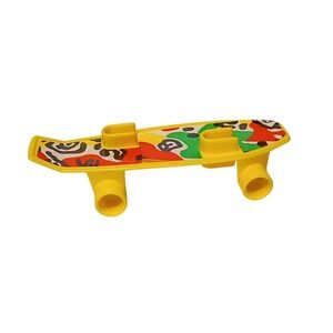 Vintage Mattel Barbie 1987 Ken Cool Times Yellow Skateboard Barbie Skateboard